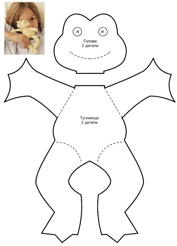 Лягушка выкройка из фетра: Лягушка из фетра своими руками, шаблон-выкройка
