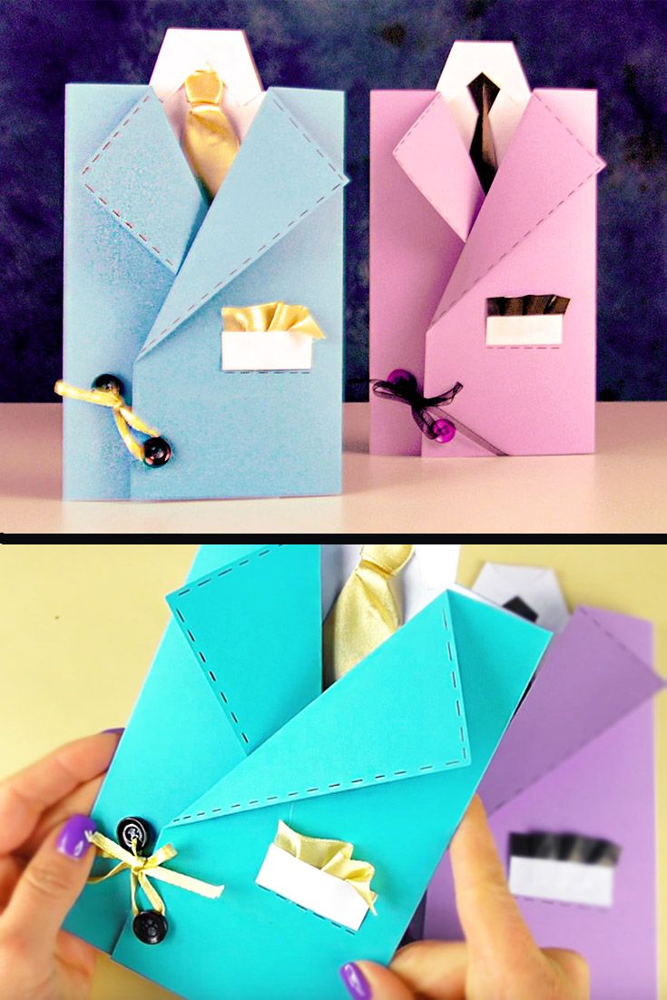 Как сделать из бумаги подарок на день рождения папе: что можно сделать из бумаги? Какой рисунок нарисовать дочке, чтобы подарить отцу? Мастер-класс по оригами для дошкольников