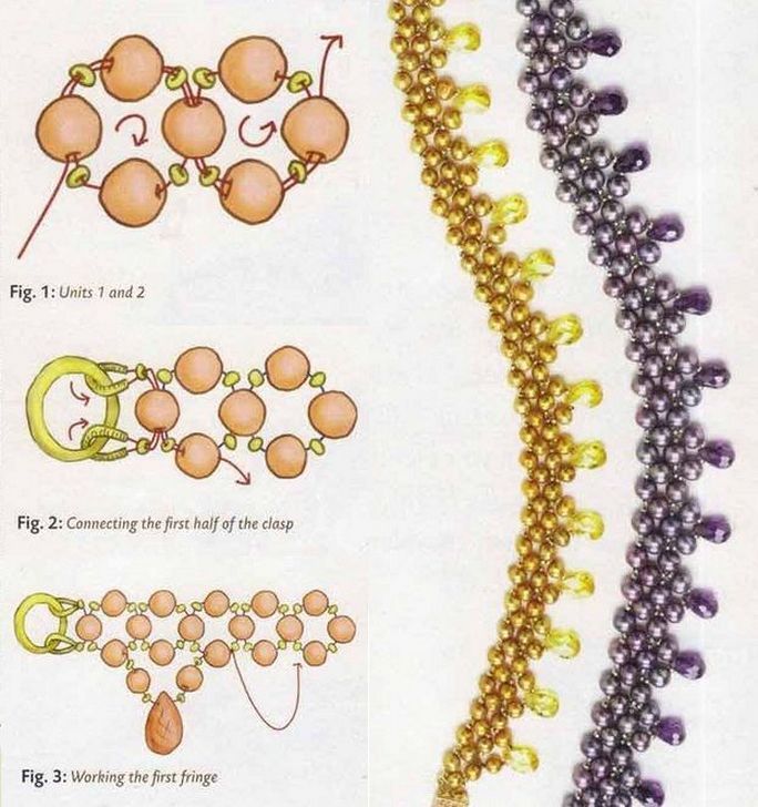 Плетение из бисера для начинающих фото схемы украшений: Бусы, браслеты и кольца из бисера: где купить и как сделать самому