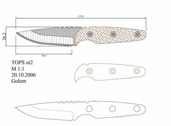 Эскиз для изготовления ножей: Эскиз » Ножи на Knifeinfo.ru