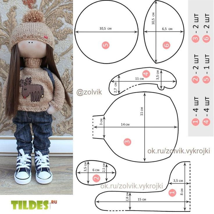 Кукла текстильная интерьерная выкройка: Выкройка интерьерной куклы с большой головой и как её сшить
