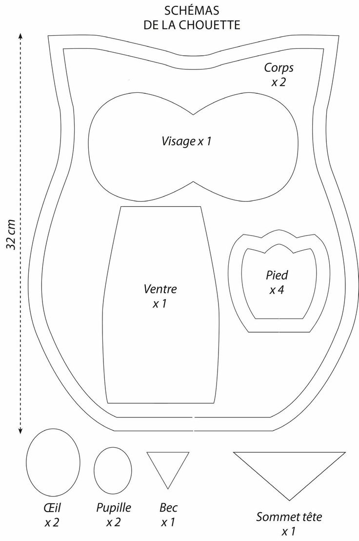 Сшить сову подушку выкройки: Сова-подушка сшитая или связанная своими руками, выкройки и описания работы