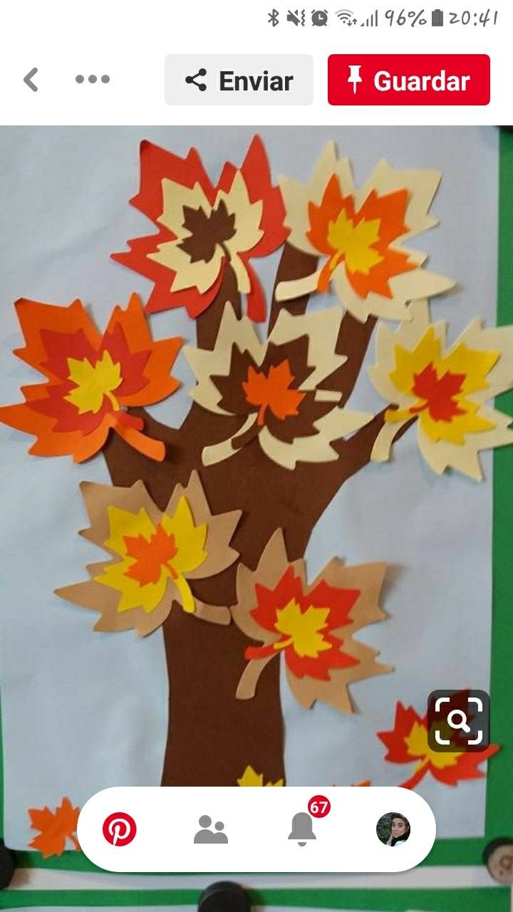 Осенняя аппликация для детей: Осенняя аппликация «Лес» из цветной бумаги: мастер-класс для малышей - статья из серии «Детский отдых»