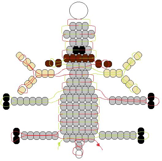 Плоские фигуры из бисера схема для начинающих: Плоские фигурки из бисера — плетение для начинающих со схемами
