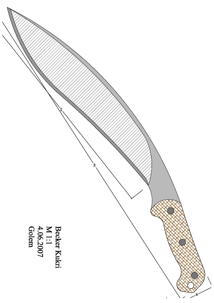 Чертеж танто: Изготовление танто. Небольшой нож танто своими руками Нож танто эскиз с размерами