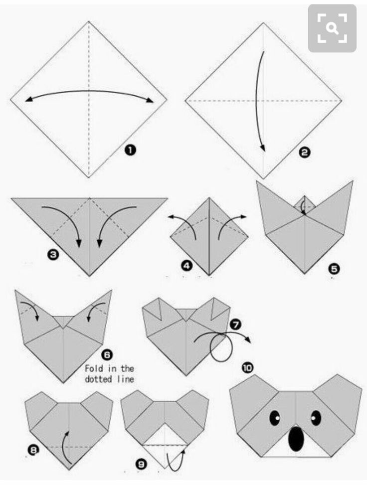 Самое простое оригами для детей: Легкие схемы