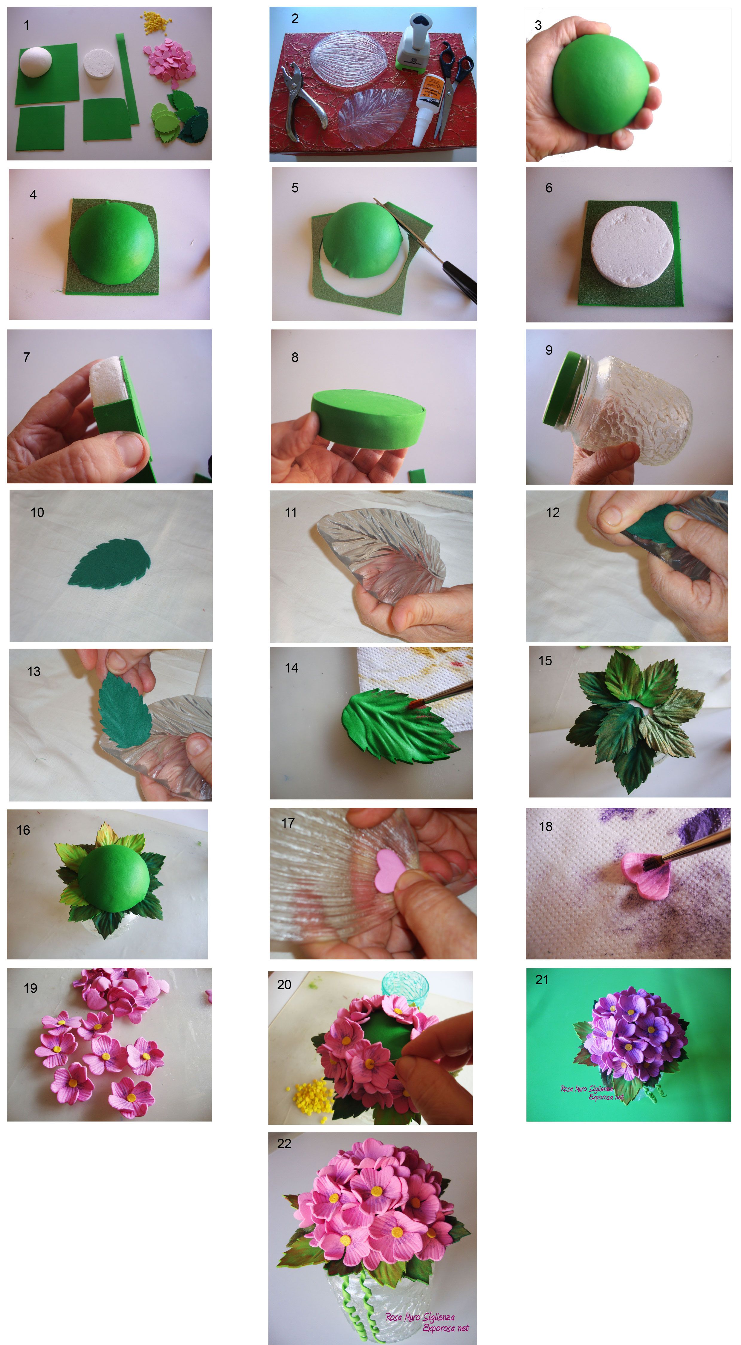 Цветы из фоамирана мастер класс с пошаговым: Цветы из фоамирана своими руками: 11 лучших мастер-классов