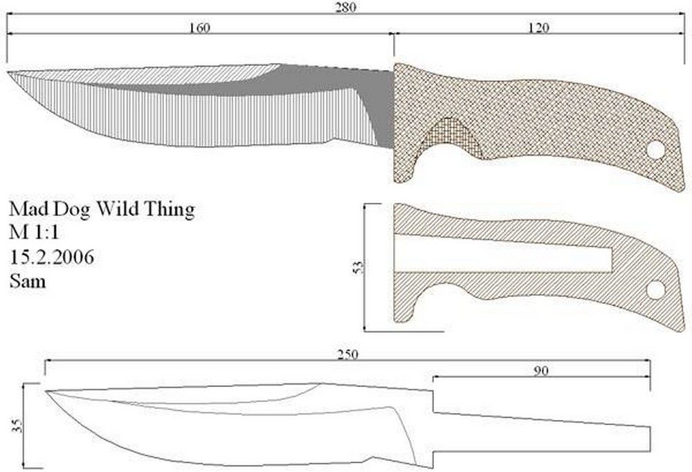 Эскизы охотничьих ножей: Эскизы охотничьих ножей