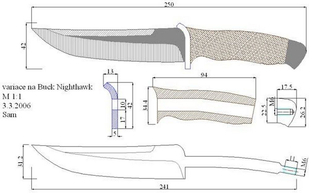 Эскиз для изготовления ножей: Эскиз » Ножи на Knifeinfo.ru