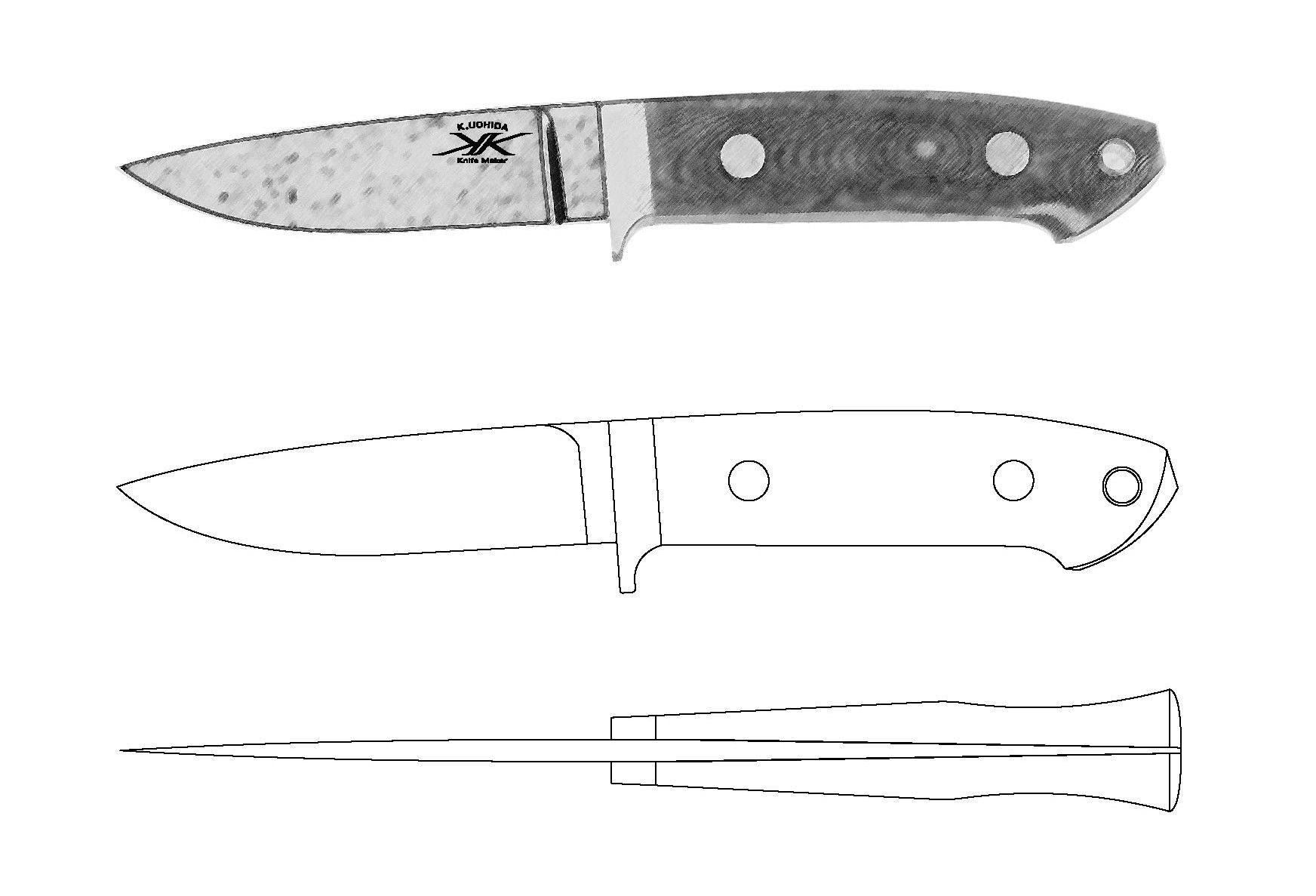 Эскизы охотничьих ножей: Эскизы охотничьих ножей