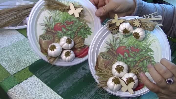 Поделки из чеснока своими руками для школы: Поделки из патиссонов своими руками