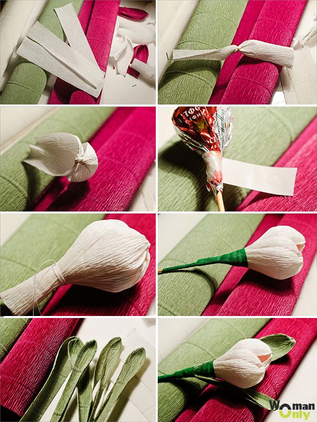 Цветы из конфет и бумаги: Роза из конфет мастер-класс - Buket7.ru