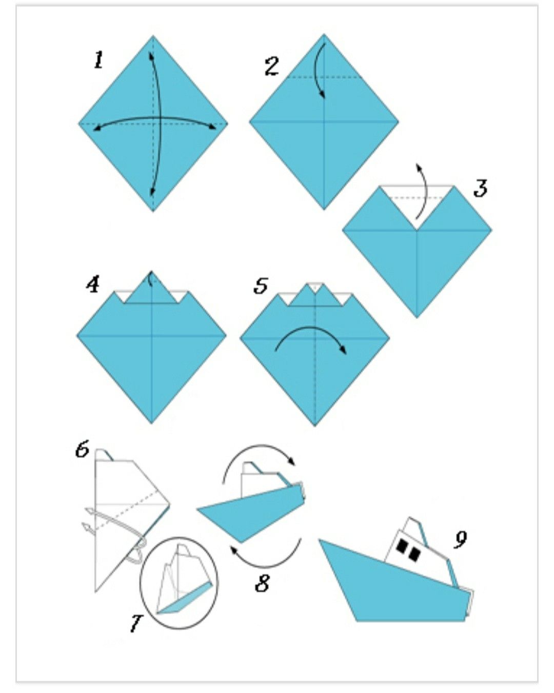 Простая оригами схема: Схемы простых оригами для вас и вашего ребенка (20 картинок) » Триникси