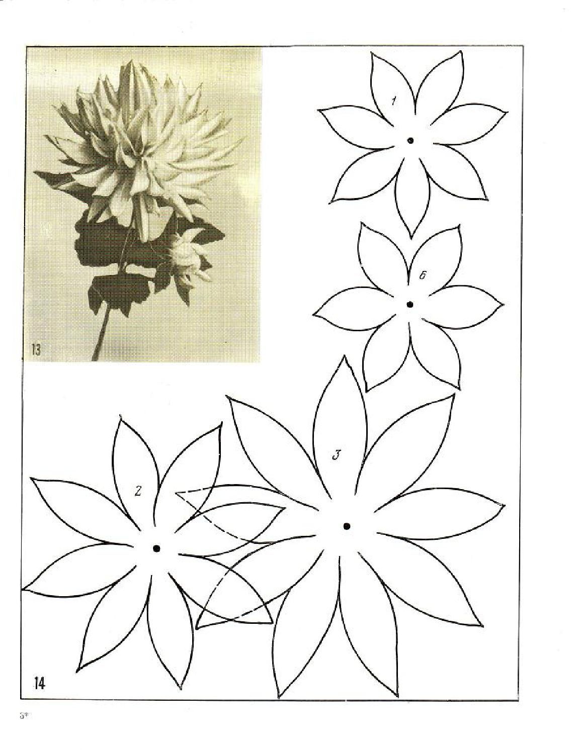 Цветы объемные из бумаги шаблоны: Цветы из бумаги своими руками: схемы и шаблоны