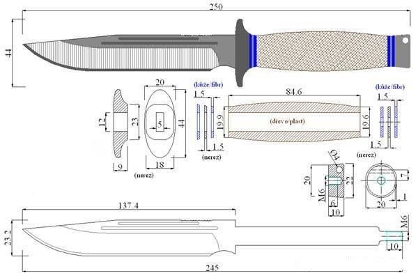 Формы клинков для ножей чертежи: описание, принцип изготовления клинка своими руками, эскизы рукояток