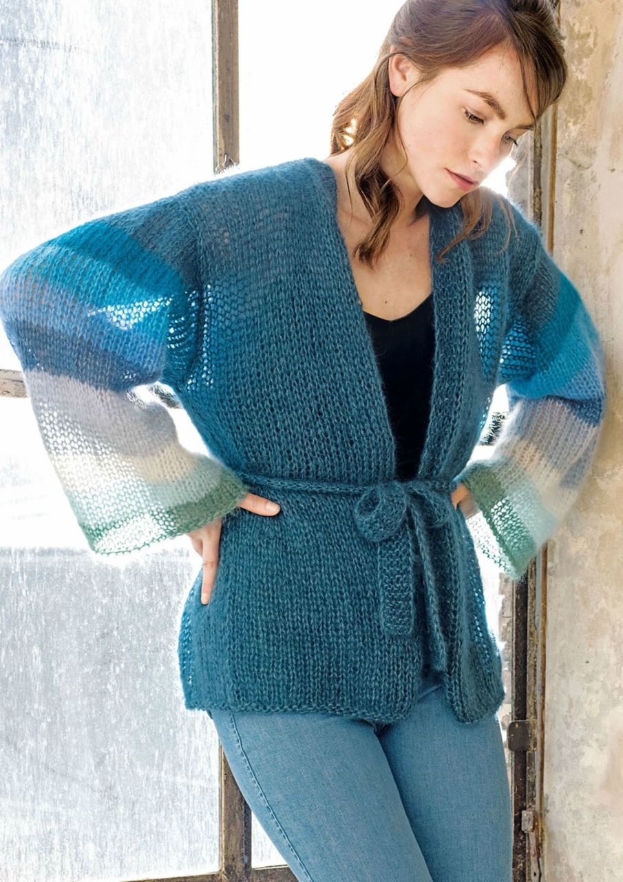 Свитер кимоно спицами: Пуловер кимоно спицами – 7 схемы с описанием