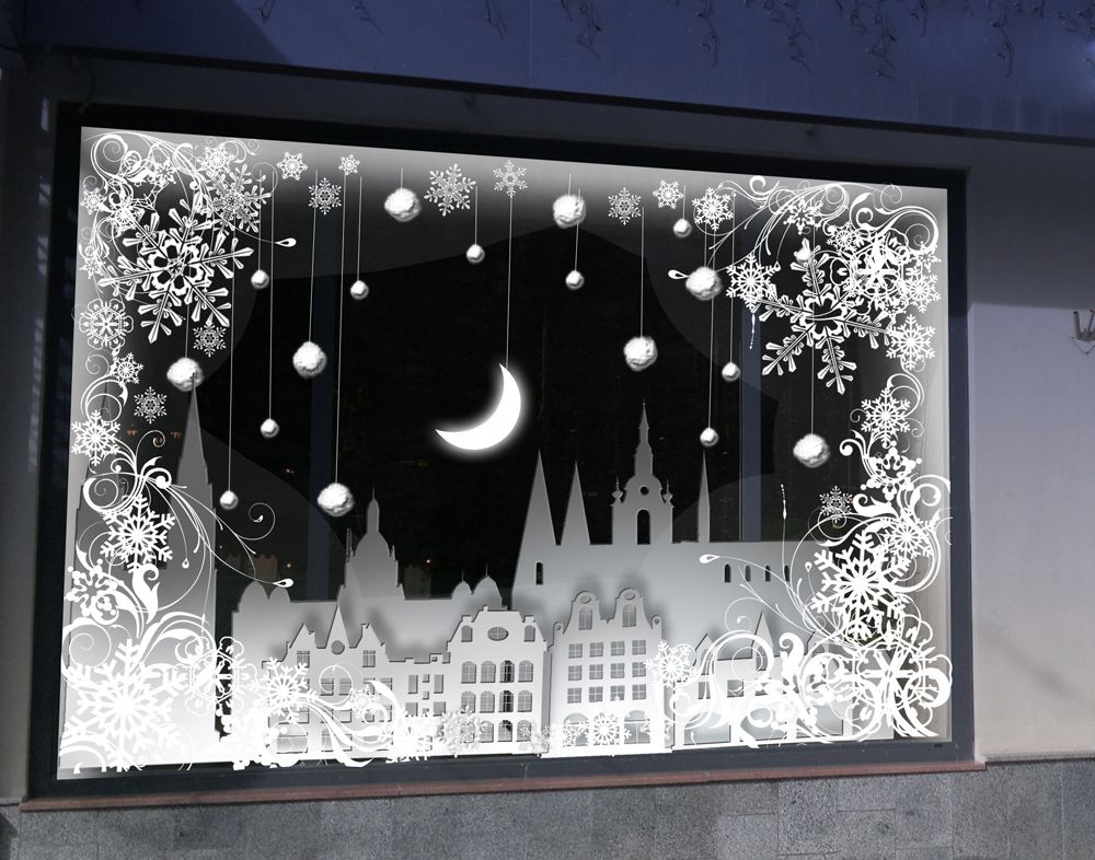 Украсить к новому году окно: Как украсить окно на Новый год 2022? Оригинальные идеи