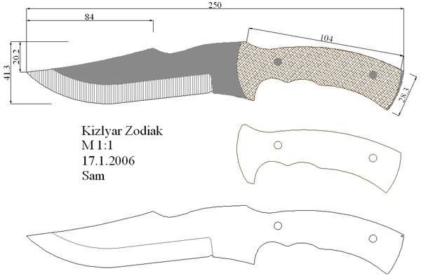 Эскизы охотничьих ножей: Эскизы охотничьих ножей