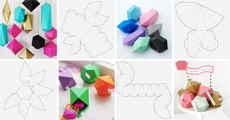 Геометрические фигуры из бумаги объемные схемы: Объемные фигуры из бумаги, схемы. Как сделать объемные геометрические фигуры
