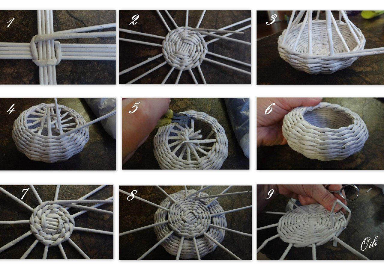 Корзины из газетных трубочек мастер класс видео для начинающих: мастер класс пошагово с фото и видео