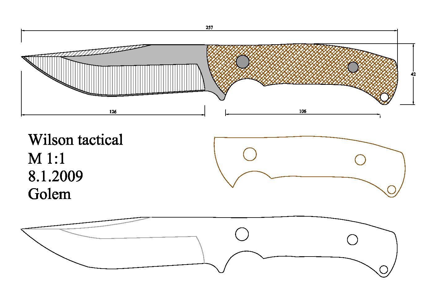 Эскиз для изготовления ножей: Эскиз » Ножи на Knifeinfo.ru