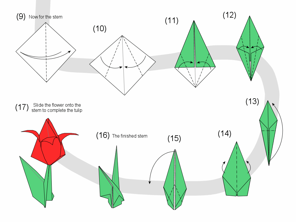 Простая оригами схема: Схемы простых оригами для вас и вашего ребенка (20 картинок) » Триникси