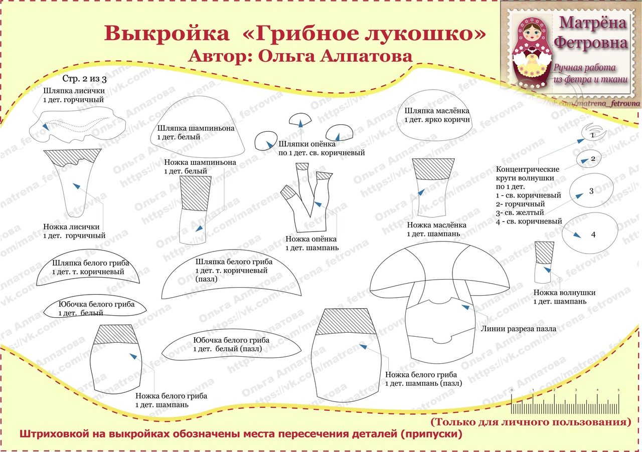 Выкройка мухомор из фетра: грибы из фетра, лисички, боровики, мухоморы, развивашка из фетра