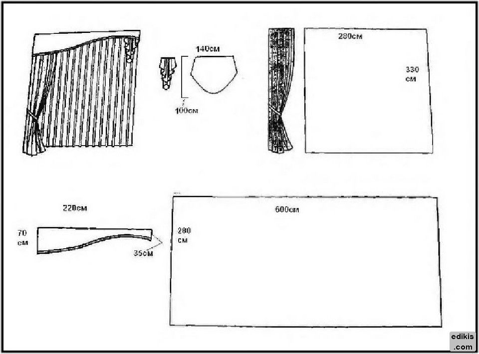Как сшить кухонные шторы своими руками выкройки: Выкройки штор на кухню для самостоятельного пошива: инструкция для новичков