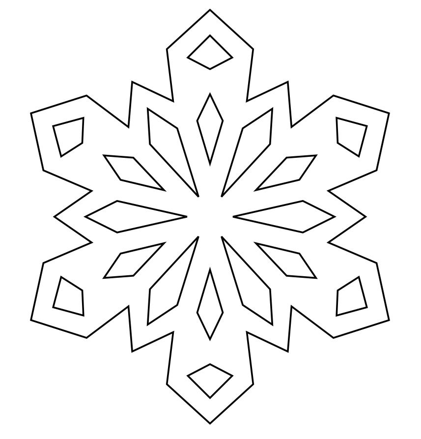 Шаблон снежинки для вырезания: Снежинки Шаблоны Для Вырезания Из Бумаги Распечатать