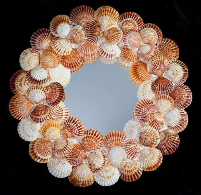 Сетка из ракушек: Сетка с ракушками и буйками, 110*150 см, белая