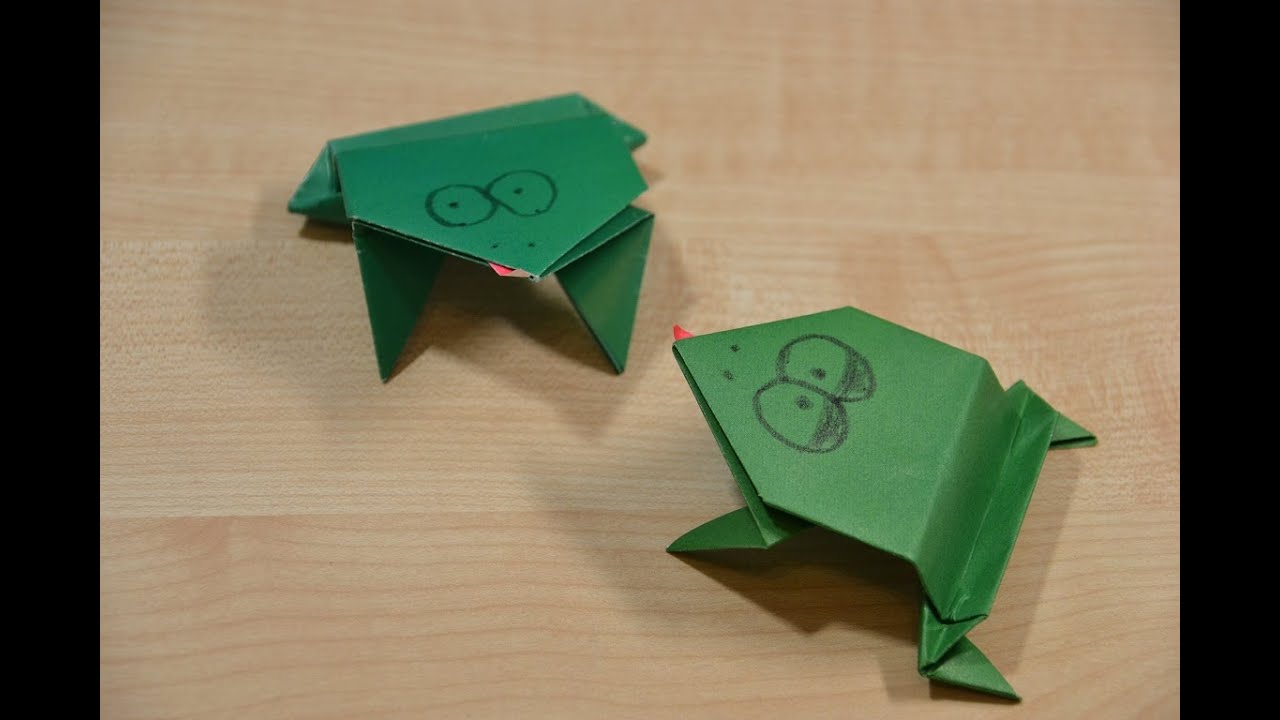 Как делать из бумаги лягушку видео: Как сделать прыгающую лягушку из бумаги Оригами лягушка смотреть онлайн видео от in.proplay в хорошем качестве.