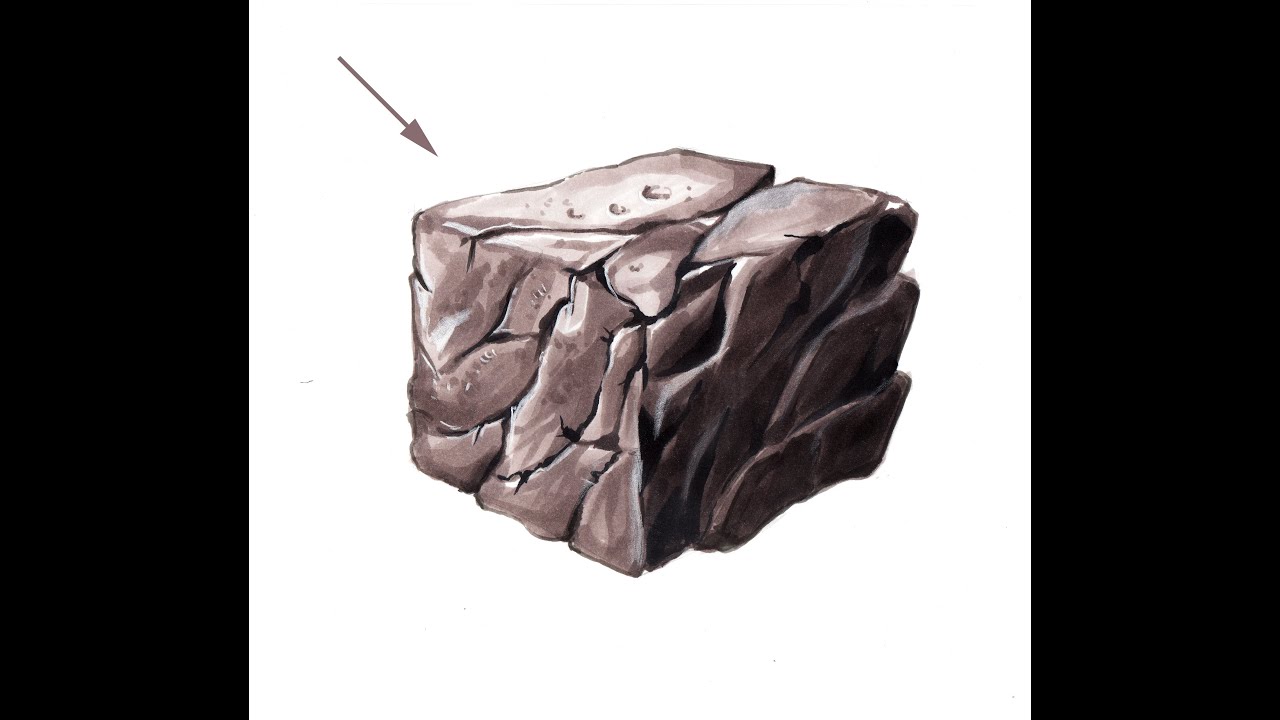 Нарисовать камень: Как рисовать скалы поэтапно — действительно легкий урок рисования