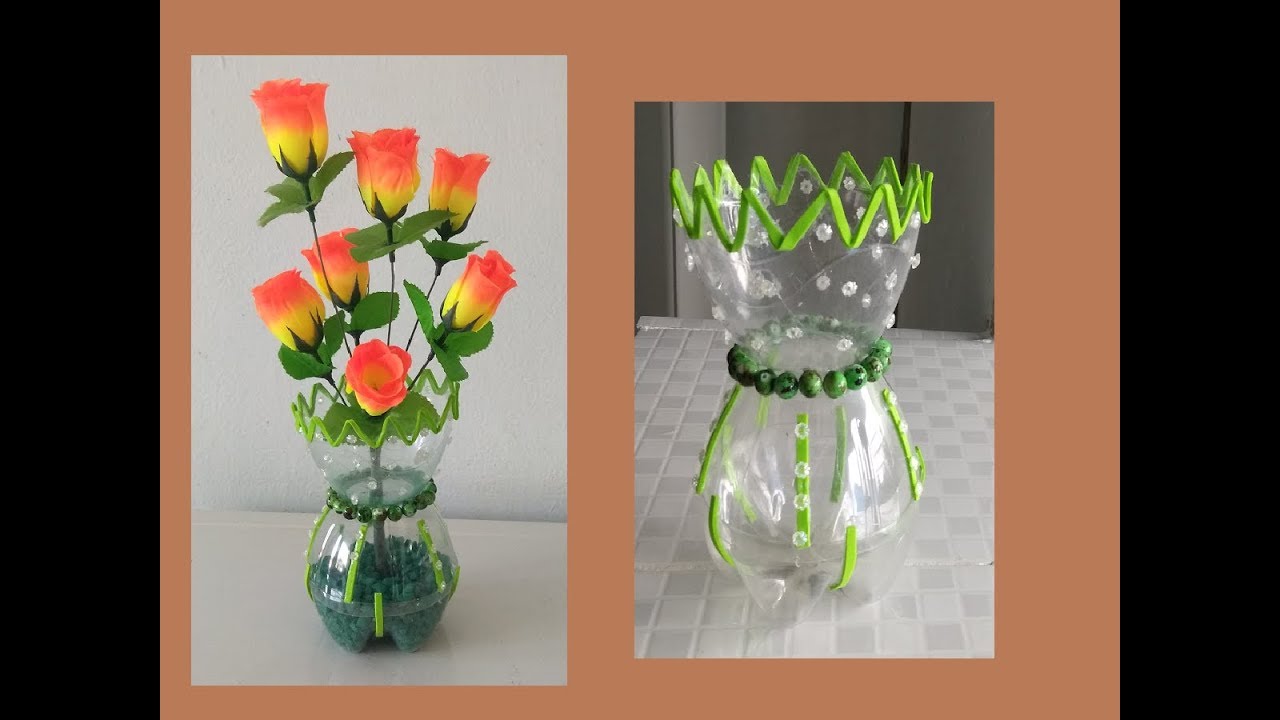 Как сделать из пластиковой бутылки вазу своими руками: как сделать напольную вазу для цветов из пластиковой емкости, пошаговая инструкция для начинающих