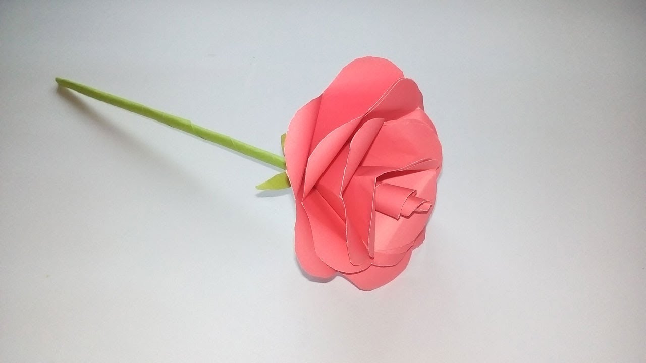 Пошагово роза из бумаги: Цветы из бумаги розы. Своими руками, пошаговые инструкции + 500 фото