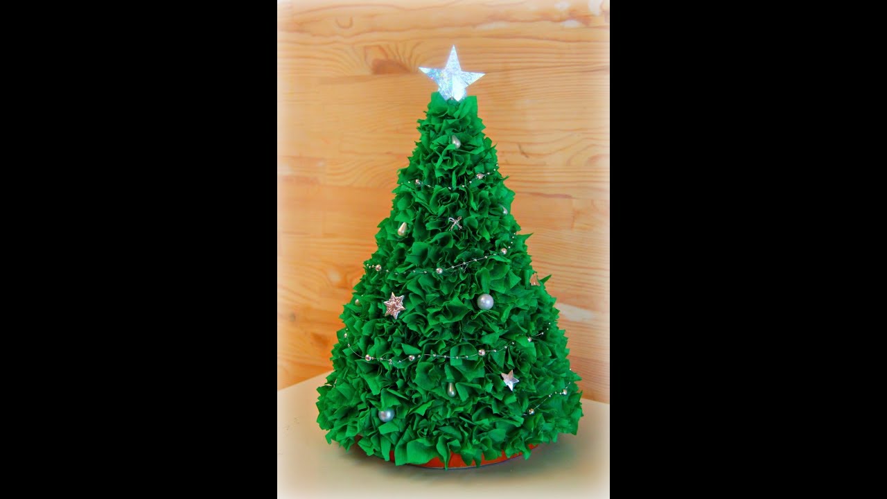 Как из гофрированной бумаги сделать елочку: 🎄Как сделать ёлочку из гофрированной бумаги