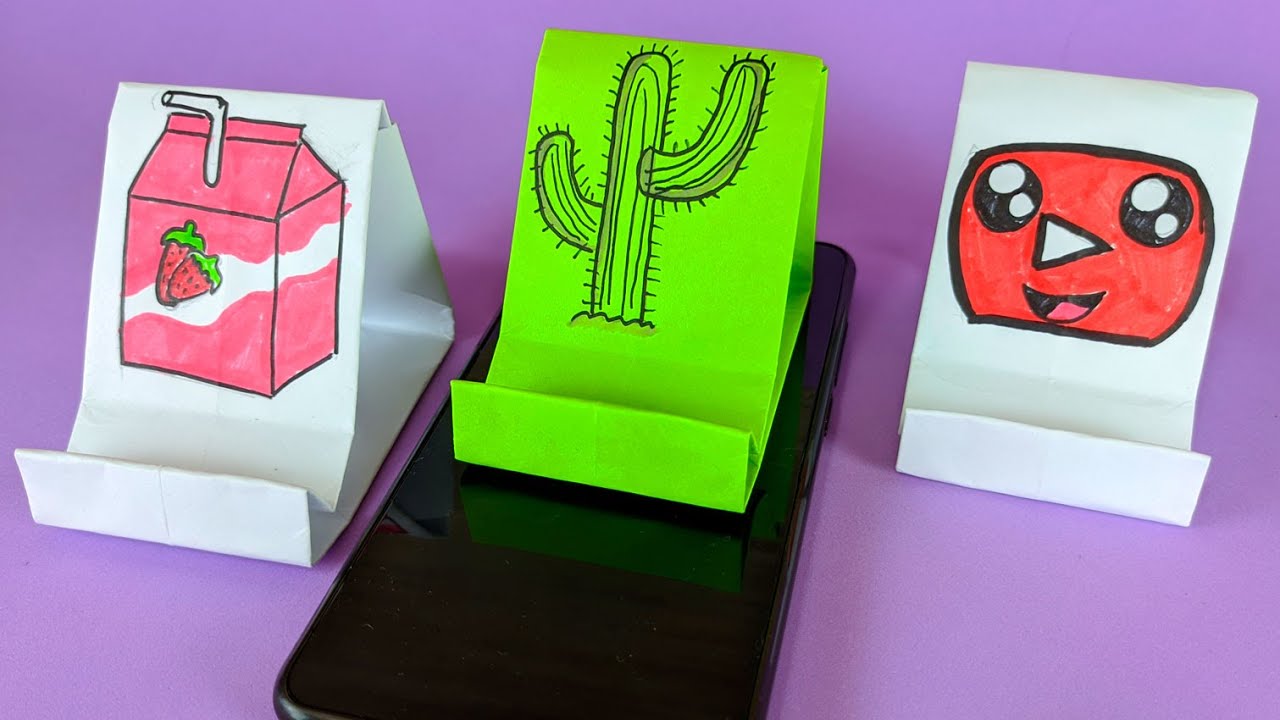 Подставка из бумаги: Оригами Подставка для телефона или фото
