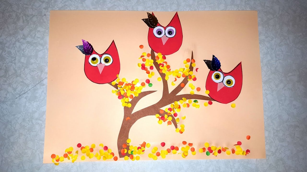 Аппликация из цветной бумаги с шаблонами на тему осень: Как сделать аппликацию из бумаги "Осень" (для детей дошкольного возраста)?