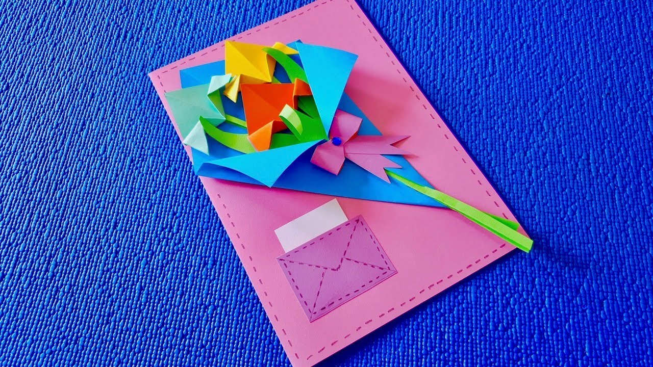 Оригами подарок на день рождения из бумаги: Подарок оригами