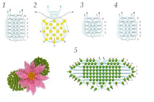 Из бисера водяная лилия: Кувшинка и лилия из бисера в схемах и фото мастер-классе