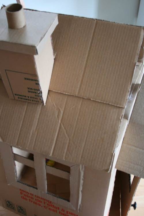 Дом из коробки картонной: Мастер-класс смотреть онлайн: Домик из картона в стиле «Прованс». Часть 1