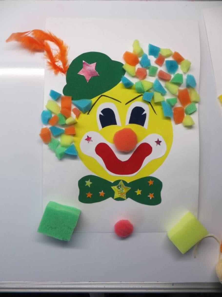 Поделка клоун из бумаги: Как сделать клоуна из бумаги своими руками, мастер класс, схема