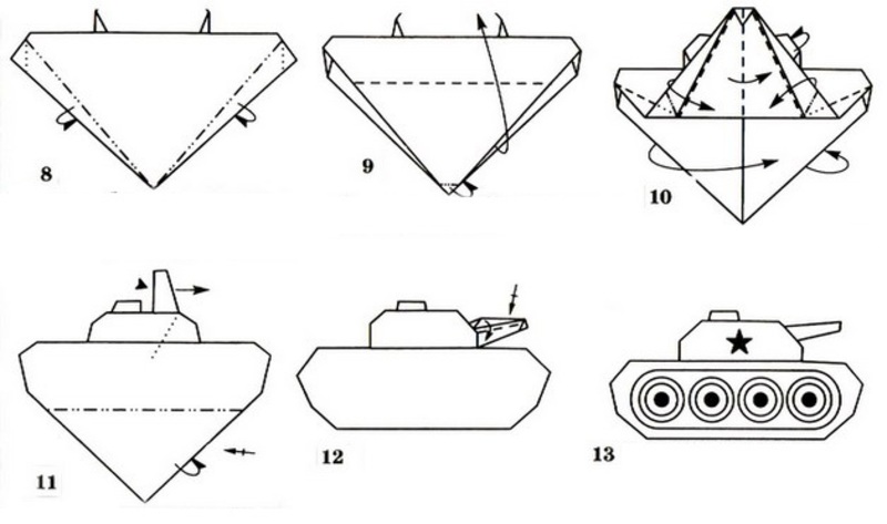 Как делать из бумаги танки: Как сделать танк из бумаги инструкция 🥝 как делать и распечатать, чертежи, макет