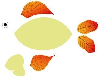 Золотая рыбка из листьев: Золотая рыбка из листьев