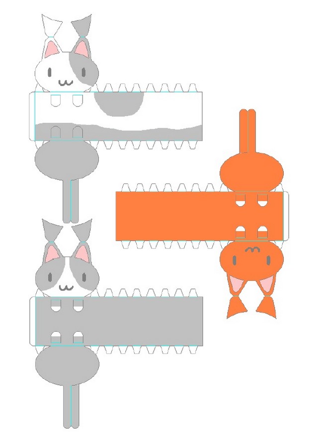 Макеты поделок из бумаги: Шаблоны из бумаги