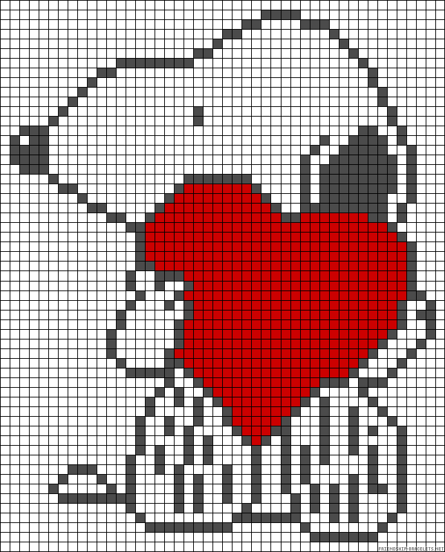 Рисунок по клеточкам сердечко: Узнаем как правильно нарисовать сердечко по клеточкам: три способа