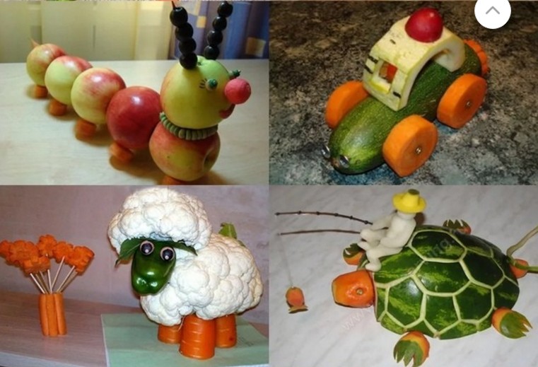 Поделки в садик из овощей и фруктов фото: К сожалению, что-то пошло не так