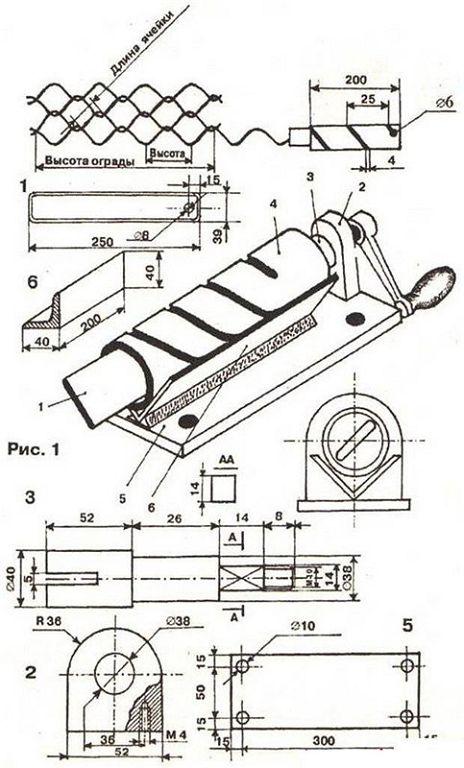 Рабица своими руками ручной станок для сетки рабицы: Станок для изготовления сетки рабицы своими руками – схема