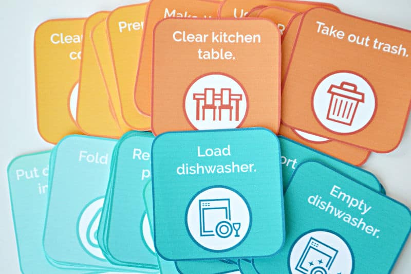 printable chore cards