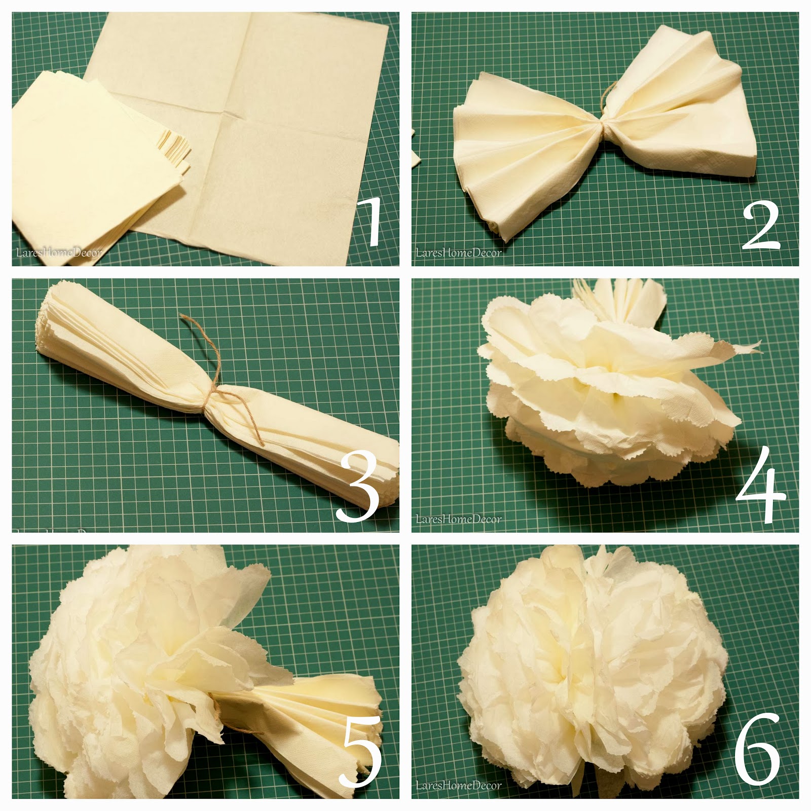 Как сделать цветок из бумажных салфеток: Как сделать пышный цветок из бумажных салфеток