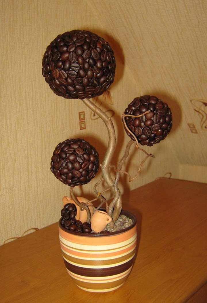 Деревья из кофе своими руками: Как сделать дерево из кофейных зерен